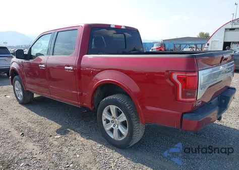 2015 Ford F-150 Platinum from USA, damaged, VIN 1FTEW1EFXFFA11455